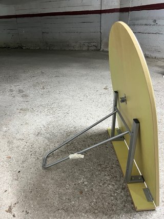Mesa plegable de pared madera y metal