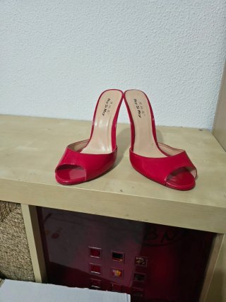Zapatos tacón alto Hey Si Mey rojos