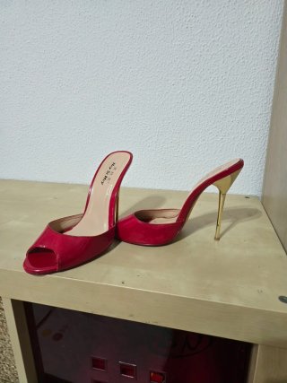 Zapatos tacón alto Hey Si Mey rojos