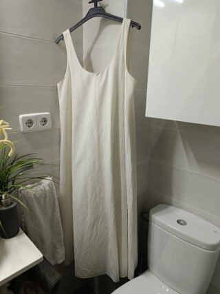 Vestido Zara Blanco Talla XL