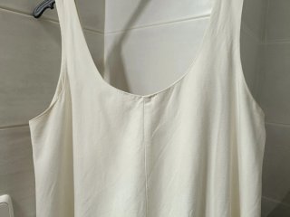 Vestido Zara Blanco Talla XL
