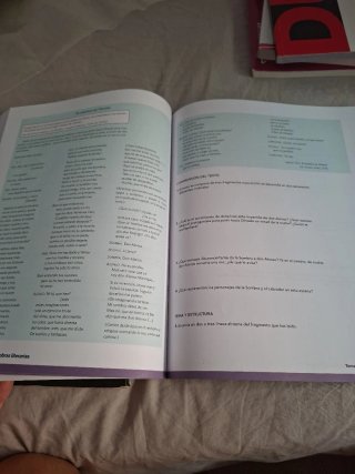 Dos libros de castellano 1ro de bachillerato