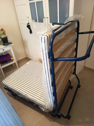 Cama Plegable con Colchón