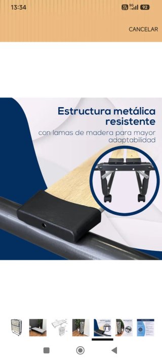Cama Plegable con Colchón