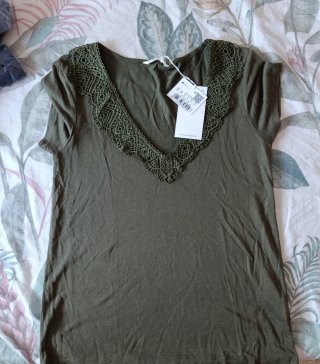 Camiseta verde Springfield Talla S