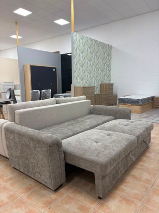 Sofá Cama NUEVO Gris – Apertura Italiana