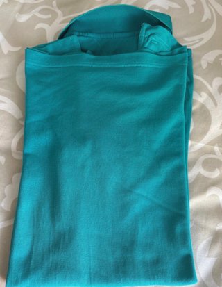 Polo Tommy Hilfiger Talla L Azul Turquesa