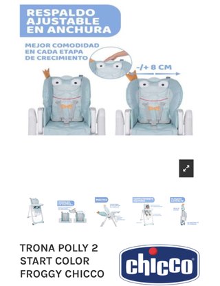 Trona de bebé plegable compacta
