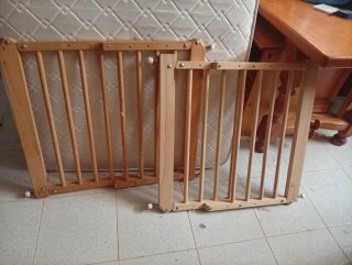 Barandilla infantil madera para puertas