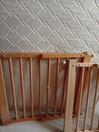 Barandilla infantil madera para puertas