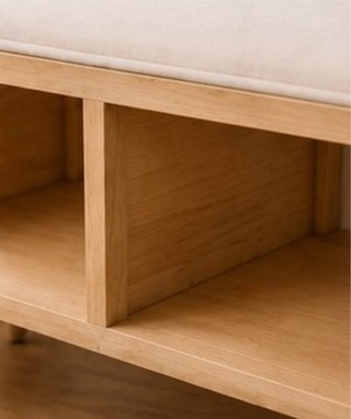 Banco zapatero madera y ratán- Maison du Monde