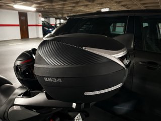 Baúl Shad SH34 carbono + parrilla + tornillos