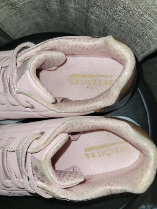 Zapatillas Skechers Rosa y Dorado