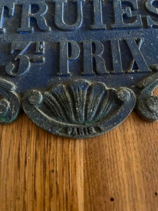 Placa antigua Ministerio Agricultura 1892