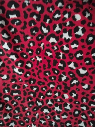 Vestido rojo estampado leopardo Almost Famous