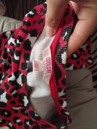 Vestido rojo estampado leopardo Almost Famous