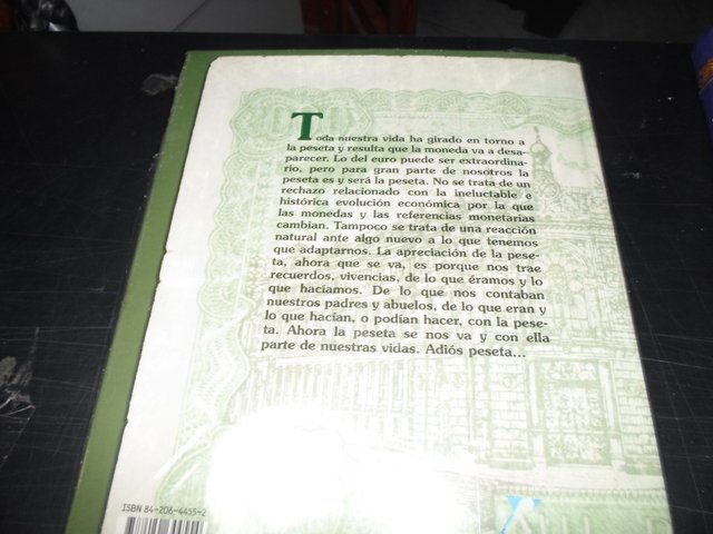 Adiós Peseta: Historia sentimental, política