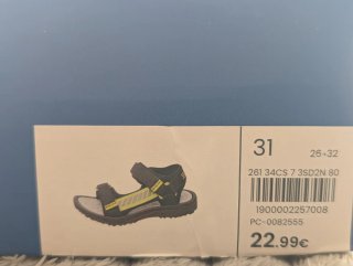 Sandalias infantiles Seven Five (Merkal)–Talla 31