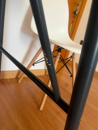 Mesa Maison du Monde madera y metal