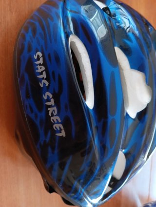 Casco Bici Azul Niño STATS STREET