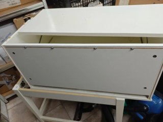 Escritorio de madera blanco