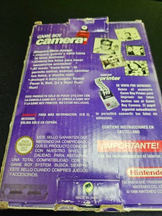 Game Boy Camera Roja con Caja