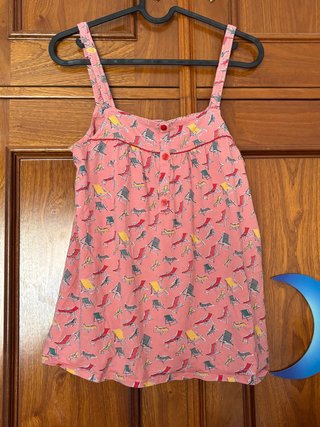 Camiseta tirantes estampada