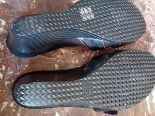 Sandalias Geox Negras y Moradas Talla 40