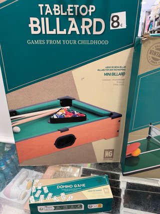 Juego de mesa Mini Billar y Ping Pong