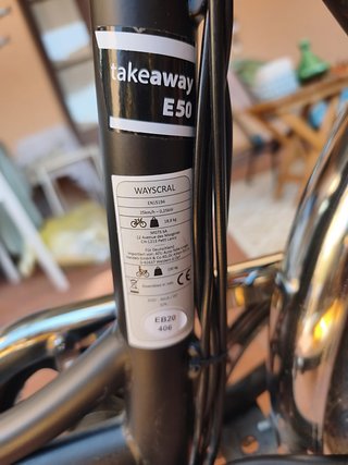 Bicicleta Eléctrica Wayscral Takeaway E50 Plegable