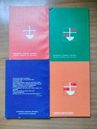 Lote de 4 libros de catecismo escolar