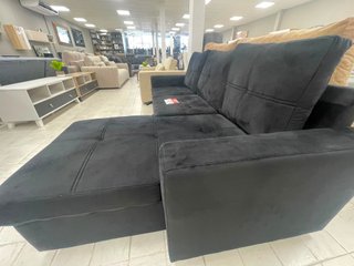 Sofá Cama Chaise Longue Reversible Negro