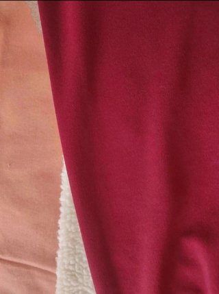 Pantalón ancho burdeos mujer