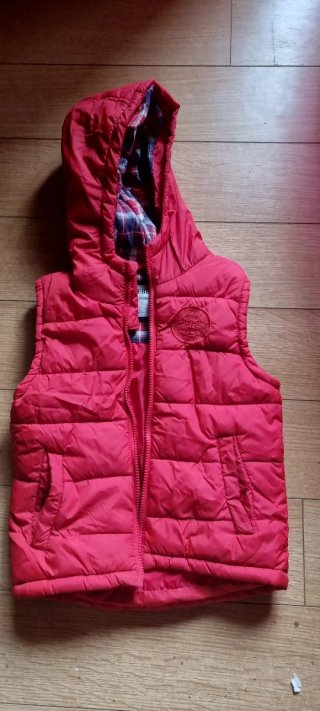 Chaleco acolchado niño rojo