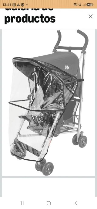 Funda protectora para carrito de bebé