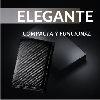 Cartera Hombre con Tarjetero Automático y Monedero