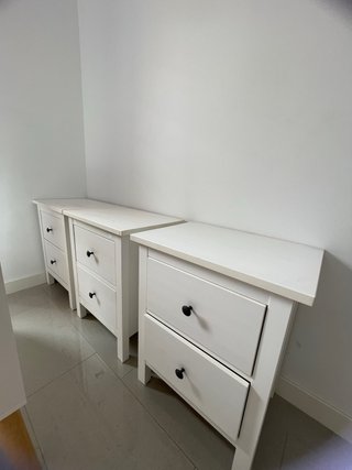 Mesita de noche Ikea blanca