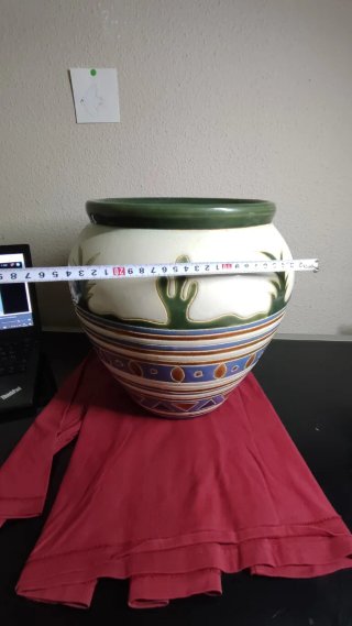 Jarrón Cerámica  artesanal Mexicano Tradicional
