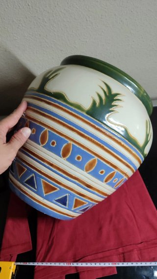 Jarrón Cerámica  artesanal Mexicano Tradicional