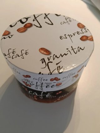 Juego de café con diseño de granos