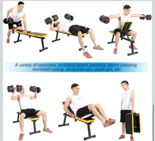 Banco de pesas plegable entrenamiento