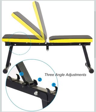 Banco de pesas plegable entrenamiento