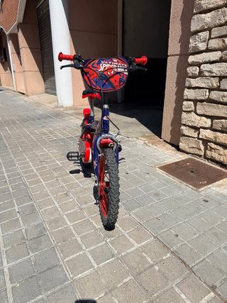Bicicleta Spiderman niño 4 años