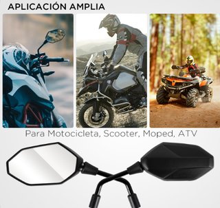 Espejos Retrovisores Moto Universales