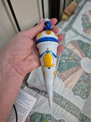 Corno portafortuna in ceramica