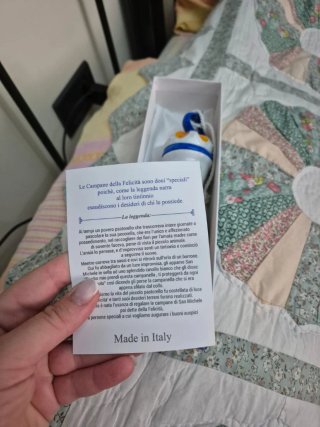 Corno portafortuna in ceramica
