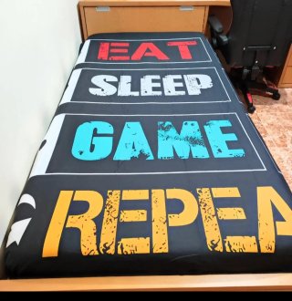 Cortina y funda nórdica gamer