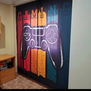 Cortina y funda nórdica gamer