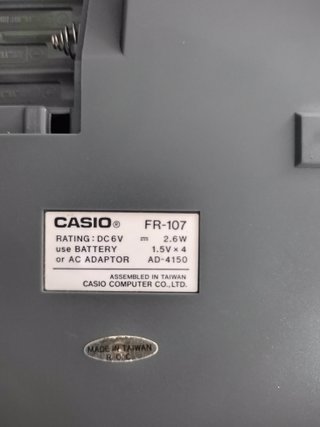 Calculadora Casio FR-107 Impresora