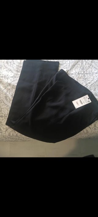Pantalones de vestir de invierno negros talla XL